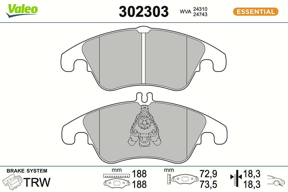 BRAKE PADS FIRST FORD FOCUS 01.09 08.10